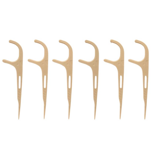 Tea Fiber Dental Floss Picks (50-Pack)