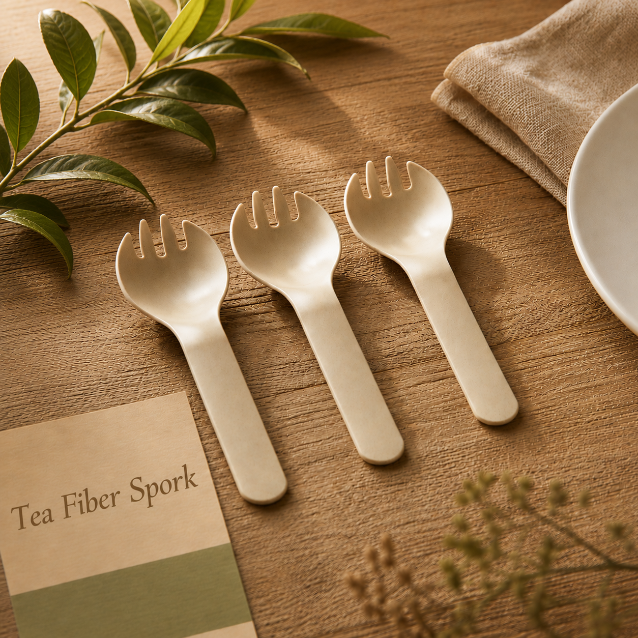 Tea Fiber Spork – 13 cm