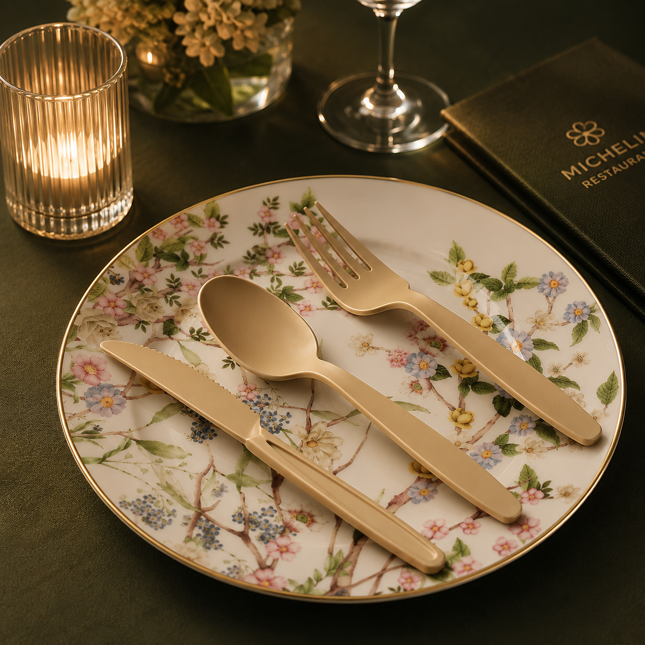 Tea Fiber Spoon, Fork, Knife